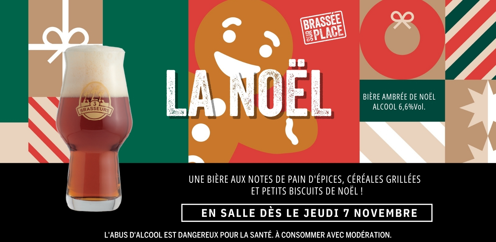 La bière de Noël 3 Brasseurs débarque !